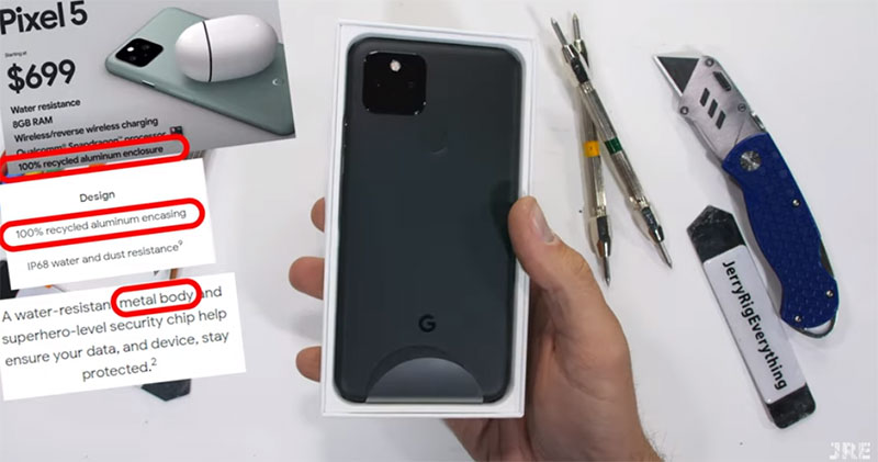 Pixel 5 耐用性測試影片出爐,不只是鋁合金 - 電腦王阿達 Pixel 5 耐用性測試影片出爐,不只是鋁合金 - 電腦王阿達