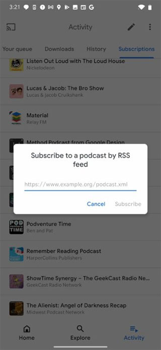 Google 播客應用將開放用戶透過 RSS 動態消息來添加內容 - 電腦王阿達