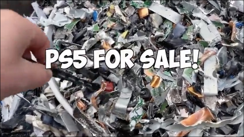 國外 Reddit 網友將 PS5 整台扔進大型粉碎機打成碎片 - 電腦王阿達