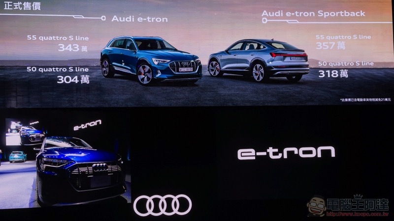 Audi e-tron 電動 SUV 正式在台開賣,更「黃金比例」的 55 quattro advanced 驚喜登場 - 電腦王阿達 Audi e-tron 電動 SUV 正式在台開賣,更「黃金比例」的 55 quattro advanced 驚喜登場 - 電腦王阿達