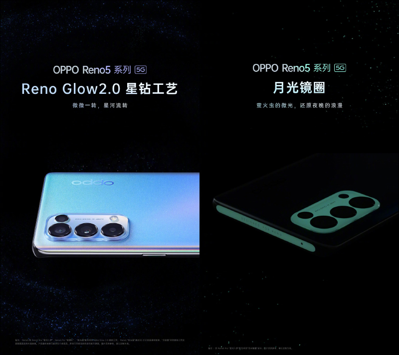 OPPO Reno5 系列正式發表:Reno Glow2.0 星鑽工藝提升質感,全面支援 90Hz 更新率螢幕、64MP 人像四鏡頭主相機、65W 超級閃充 - 電腦王阿達 OPPO Reno5 系列正式發表:Reno Glow2.0 星鑽工藝提升質感,全面支援 90Hz 更新率螢幕、64MP 人像四鏡頭主相機、65W 超級閃充 - 電腦王阿達