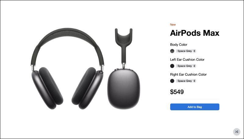 AirPods Max 各種顏色耳罩搭配看起來如何？試試這網站，自由搭配出個人專屬配色耳機 - 電腦王阿達