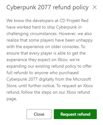 Xbox 也將為《電馭叛客 2077》數位版提供全額退款服務 - 電腦王阿達 Xbox 也將為《電馭叛客 2077》數位版提供全額退款服務 - 電腦王阿達