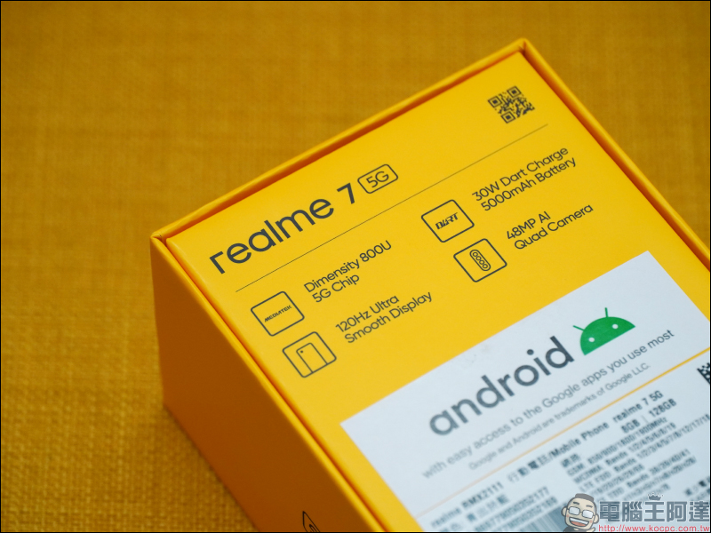 realme 7 5G 開箱動手玩|天璣 800U 處理器、5G+5G 雙卡雙待、120Hz 更新率螢幕、5000mAh大電量與 30W Dart 閃充,萬元內 5G 超值選擇 - 電腦王阿達 realme 7 5G 開箱動手玩|天璣 800U 處理器、5G+5G 雙卡雙待、120Hz 更新率螢幕、5000mAh大電量與 30W Dart 閃充,萬元內 5G 超值選擇 - 電腦王阿達