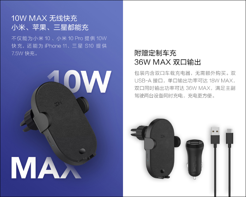 紫米 ZMI 無線充車載支架(自動版)通過 NCC 認證,近期將在台開賣 - 電腦王阿達 紫米 ZMI 無線充車載支架(自動版)通過 NCC 認證,近期將在台開賣 - 電腦王阿達