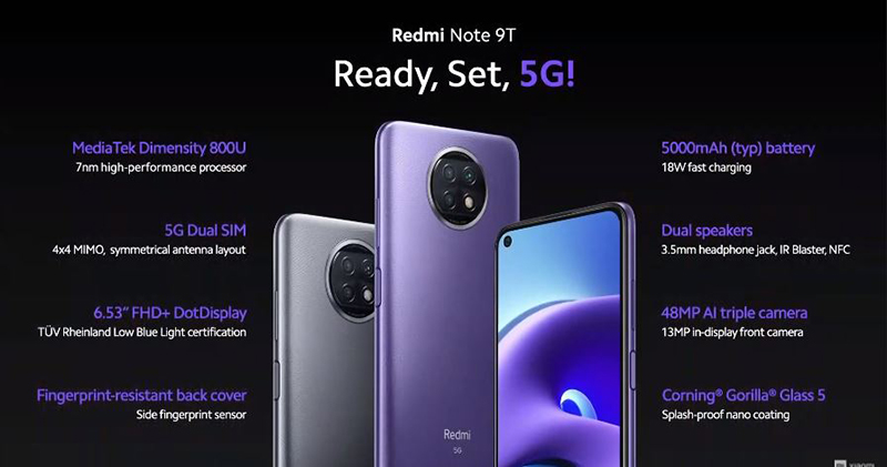 小米發表中階 Redmi Note 9T 與入門 Redmi 9T,效能與長續航合而為一 - 電腦王阿達 小米發表中階 Redmi Note 9T 與入門 Redmi 9T,效能與長續航合而為一 - 電腦王阿達