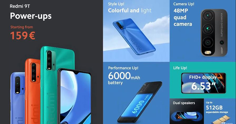 小米發表中階 Redmi Note 9T 與入門 Redmi 9T，效能與長續航合而為一 - 電腦王阿達