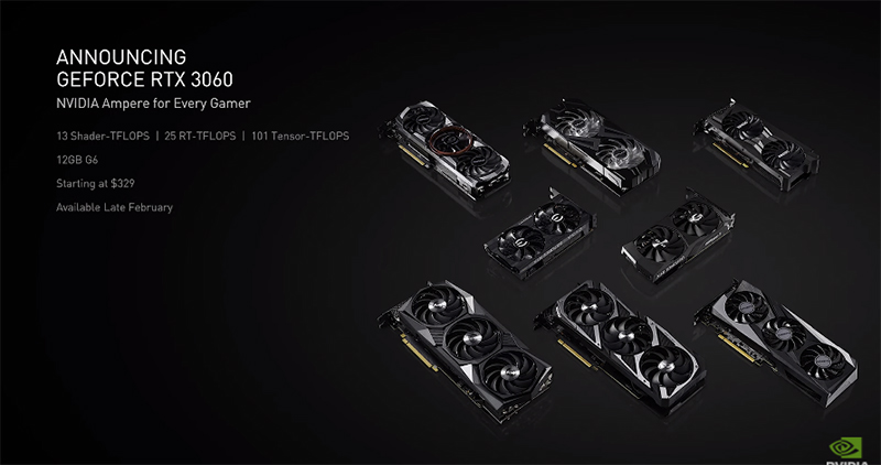 Nvidia GeForce RTX 3060 顯卡將於 2 月上市，台灣售價 10900 元起 - 電腦王阿達