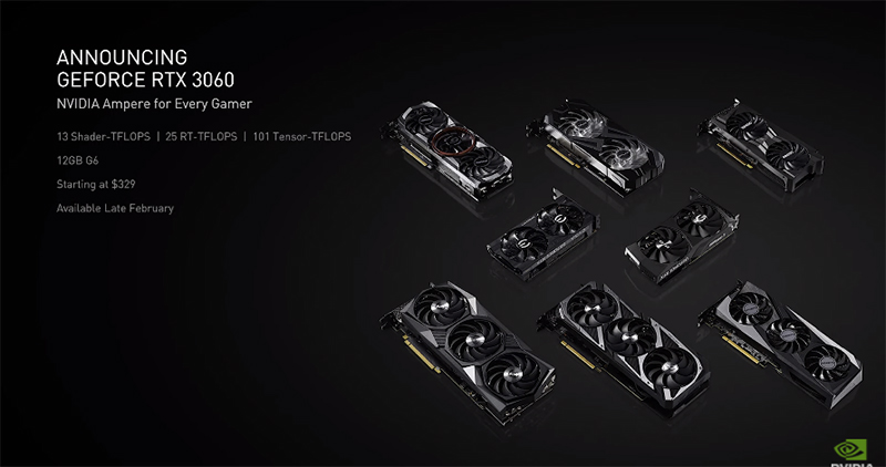 Nvidia GeForce RTX 3060 顯卡將於 2 月上市,台灣售價 10900 元起 - 電腦王阿達 Nvidia GeForce RTX 3060 顯卡將於 2 月上市,台灣售價 10900 元起 - 電腦王阿達