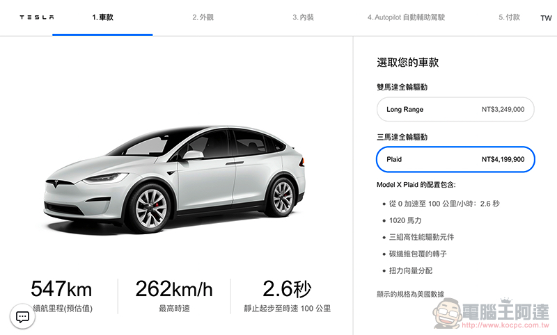 續航超過 840 公里的特斯拉新款 Model S 與 X 來了,內裝大升級台灣售價看這裡 - 電腦王阿達 續航超過 840 公里的特斯拉新款 Model S 與 X 來了,內裝大升級台灣售價看這裡 - 電腦王阿達