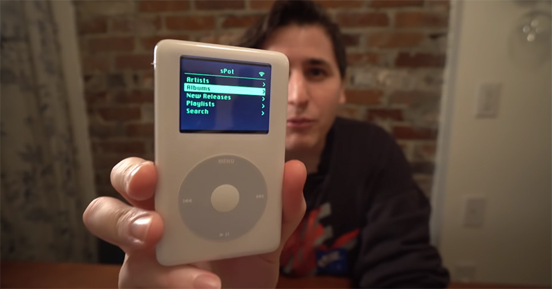 國外開發者改造高齡 17 歲的 iPod，直接連線WiFi 播放 Spotify - 電腦王阿達