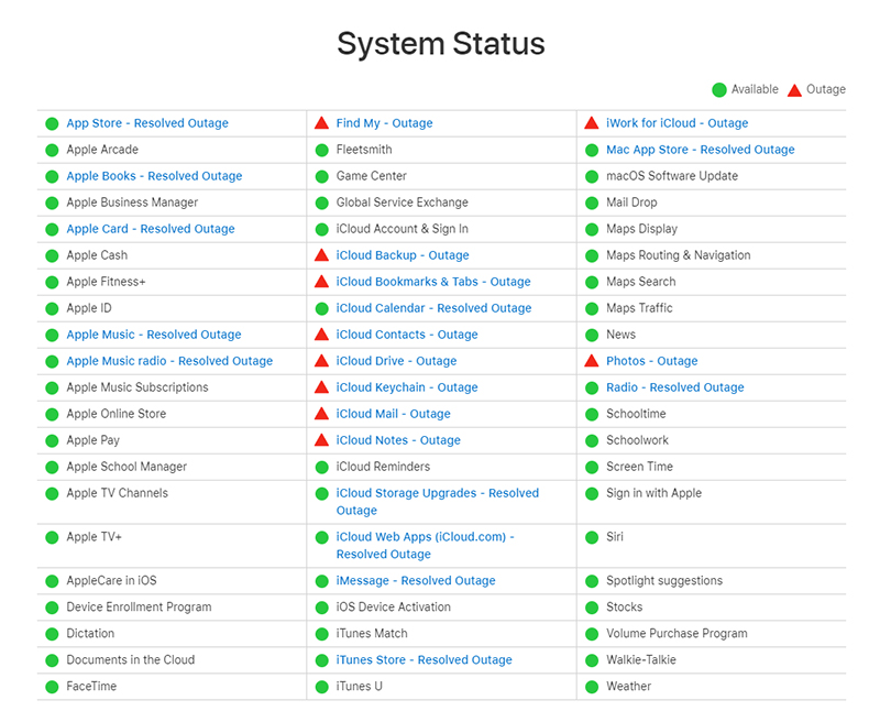（已恢復服務）Apple 部分 iCloud 雲端服務中斷，官方正在加緊修復中 - 電腦王阿達
