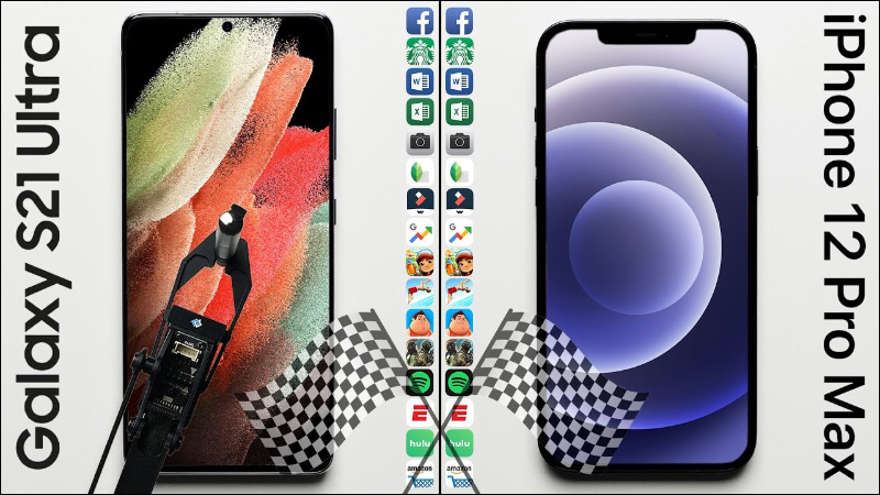 iPhone 12 Pro Max 對決三星 Galaxy S21 Ultra 應用程式啟動速度實戰 - 電腦王阿達