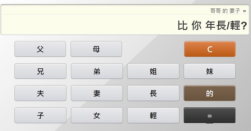 「親戚稱呼計算機」網頁版 親戚稱呼按一按立即查 - 電腦王阿達 「親戚稱呼計算機」網頁版 親戚稱呼按一按立即查 - 電腦王阿達