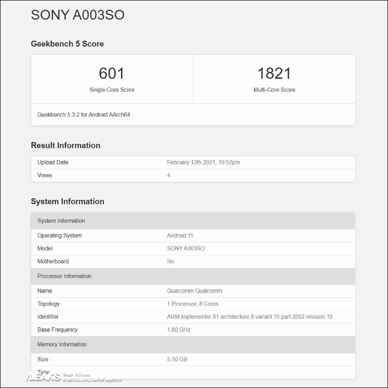 疑似 Xperia 10 III 跑分現身 Geekbench 資料庫,將支持 5G、搭載高通 S765G處理器? - 電腦王阿達 疑似 Xperia 10 III 跑分現身 Geekbench 資料庫,將支持 5G、搭載高通 S765G處理器? - 電腦王阿達