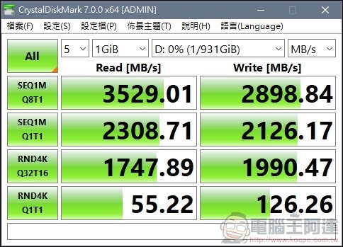 Crucial P5 NVMe SSD 開箱評測 - 10 Crucial P5 NVMe SSD 開箱評測 - 10