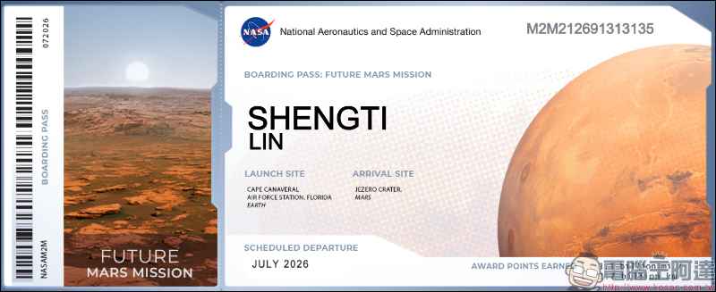 NASA 2026 太空船票免費開放預訂,免費登陸火星申請教學 - 電腦王阿達 NASA 2026 太空船票免費開放預訂,免費登陸火星申請教學 - 電腦王阿達