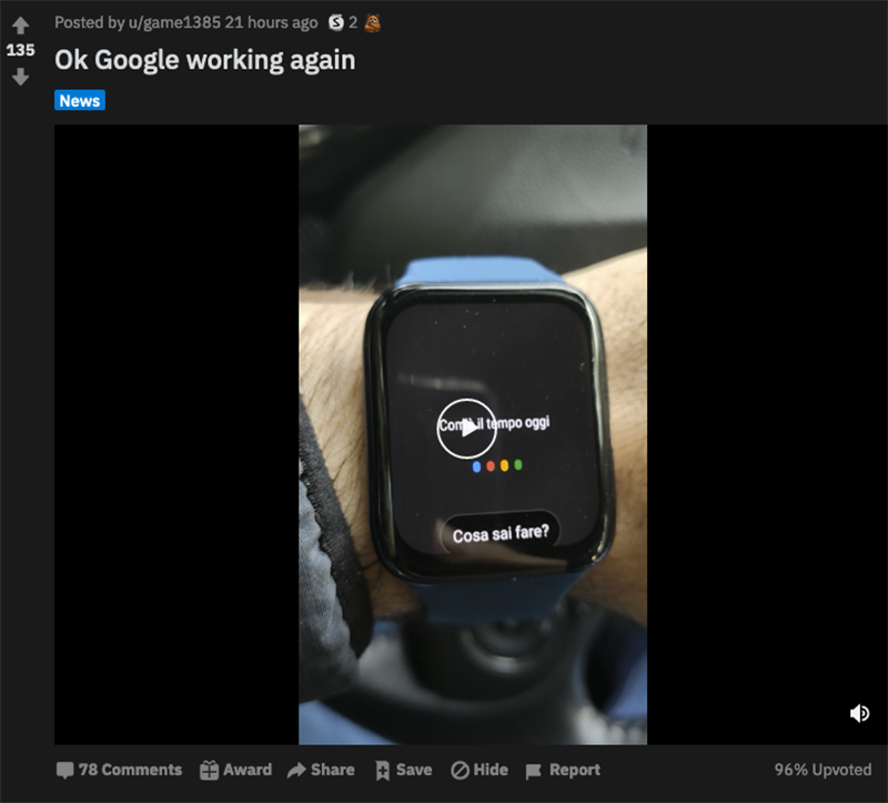 Google 智慧錶的語音喚醒終於修好了!Wear OS 還不會死(嗎) - 電腦王阿達 Google 智慧錶的語音喚醒終於修好了!Wear OS 還不會死(嗎) - 電腦王阿達