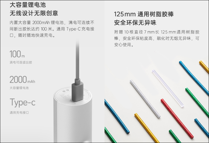 小米有品 HOTO 小猴鋰電熱熔槍眾籌推出:智慧溫控保護、快速細膩出膠、Type-C 充電,眾籌價約 425 元 - 電腦王阿達 小米有品 HOTO 小猴鋰電熱熔槍眾籌推出:智慧溫控保護、快速細膩出膠、Type-C 充電,眾籌價約 425 元 - 電腦王阿達