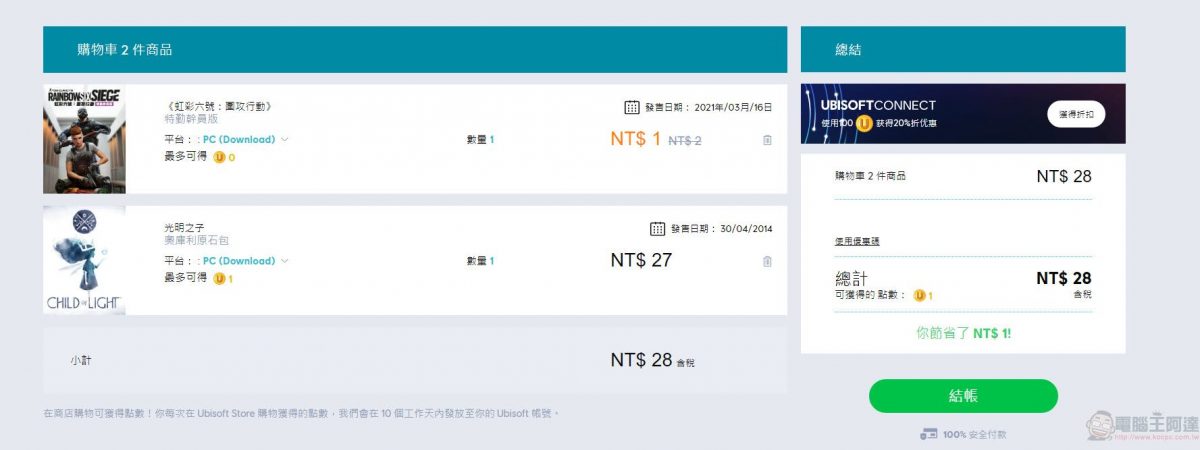 《虹彩六號:圍攻行動》特勤幹員版UBI官網1元(已回復原價) - 電腦王阿達 《虹彩六號:圍攻行動》特勤幹員版UBI官網1元(已回復原價) - 電腦王阿達