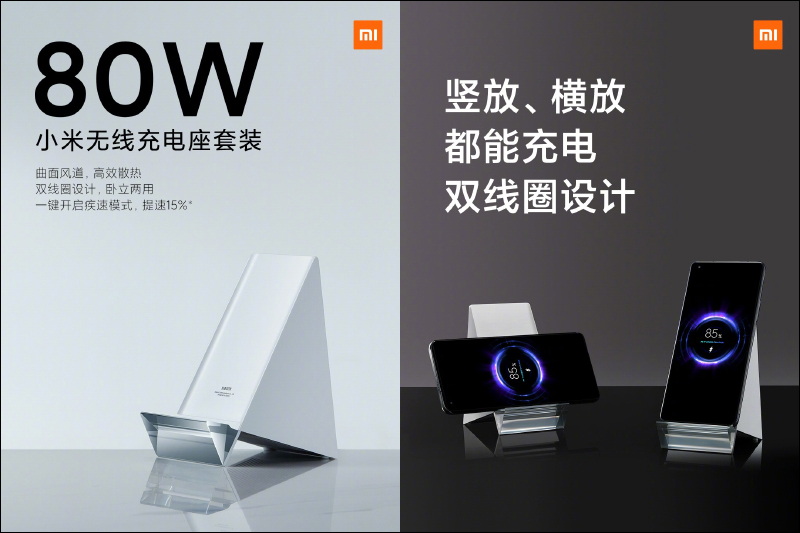 小米推出全球首款 80W 無線閃充充電座,支持三裝置無線充電的小米多線圈無線快充板同步登場! - 電腦王阿達 小米推出全球首款 80W 無線閃充充電座,支持三裝置無線充電的小米多線圈無線快充板同步登場! - 電腦王阿達