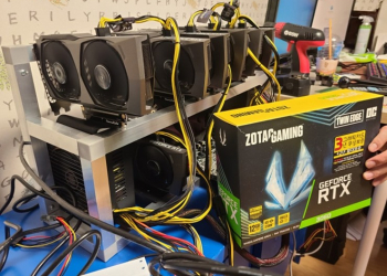 國外礦工展示一次用 7 張 RTX 3060 顯卡挖礦，透過 PCIe 延長線與虛擬 HDMI 解除限制 - 電腦王阿達
