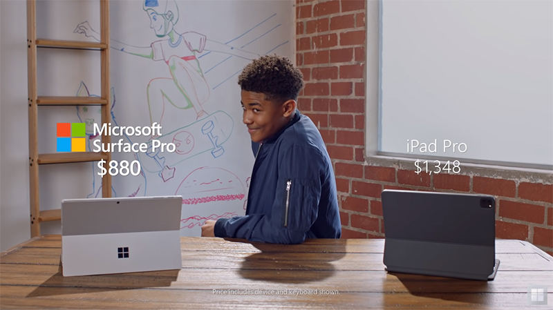 Surface Pro 7 新廣告釋出，這次槍口瞄準 iPad Pro 的鍵盤 - 電腦王阿達