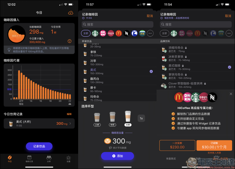 HiCoffee 咖啡因記錄 APP ,每日咖啡因攝取量透過 iPhone、Apple Watch 輕鬆查看 - 電腦王阿達 HiCoffee 咖啡因記錄 APP ,每日咖啡因攝取量透過 iPhone、Apple Watch 輕鬆查看 - 電腦王阿達