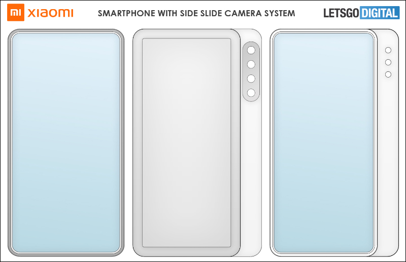 小米雙向側滑蓋手機專利曝光：採左右滑蓋，主螢幕下方還有副螢幕和前置相機 - 電腦王阿達