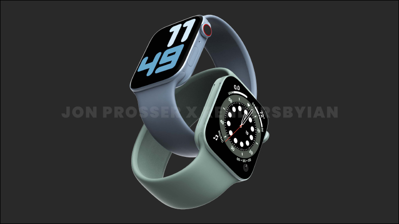 Apple Watch Series 7 外觀渲染圖首次曝光!錶殼改為平整邊框設計,「綠色」為本次新色 - 電腦王阿達 Apple Watch Series 7 外觀渲染圖首次曝光!錶殼改為平整邊框設計,「綠色」為本次新色 - 電腦王阿達