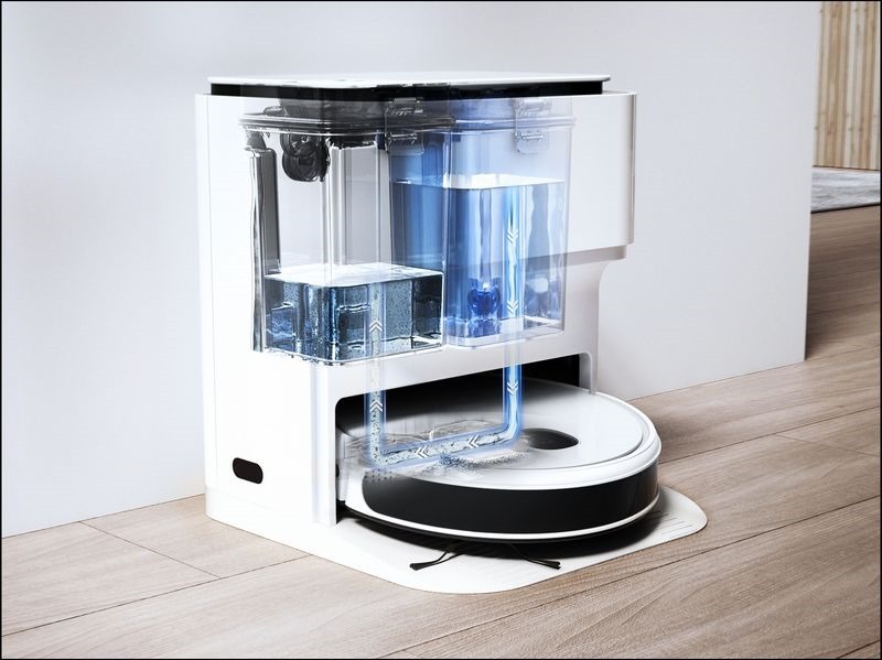 Auto-Clean拖布清潔座 - 配備淨水箱&污水箱分離真乾淨 Auto-Clean拖布清潔座 - 配備淨水箱&污水箱分離真乾淨