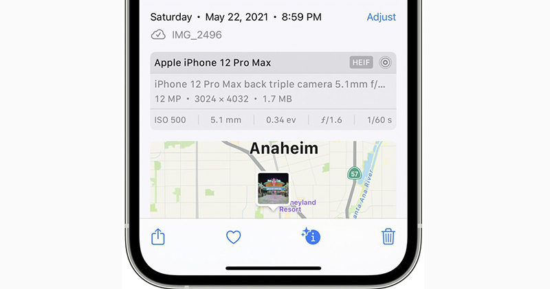 iOS 15 可直接在照片 app 查看 EXIF 了 - 電腦王阿達 iOS 15 可直接在照片 app 查看 EXIF 了 - 電腦王阿達