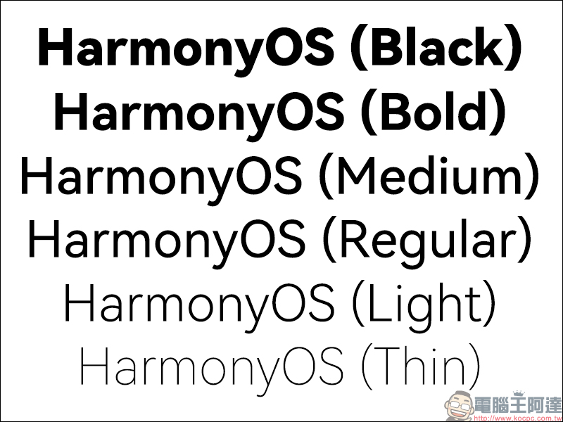 HarmonyOS Sans 華為鴻蒙免費中文字型下載(可商業使用) - 電腦王阿達 HarmonyOS Sans 華為鴻蒙免費中文字型下載(可商業使用) - 電腦王阿達