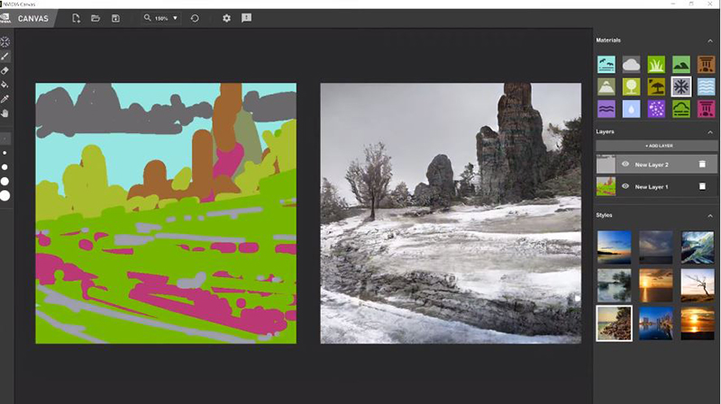 Nvidia Canvas 讓塗鴉變成栩栩如生的照片,免費測試版開放下載 - 電腦王阿達 Nvidia Canvas 讓塗鴉變成栩栩如生的照片,免費測試版開放下載 - 電腦王阿達