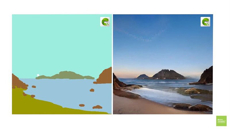 Nvidia Canvas 讓塗鴉變成栩栩如生的照片，免費測試版開放下載 - 電腦王阿達