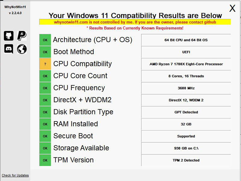 不符 Windows 11 升級資格?網友自製工具明確檢測電腦為何不過關(內含下載點) - 電腦王阿達 不符 Windows 11 升級資格?網友自製工具明確檢測電腦為何不過關(內含下載點) - 電腦王阿達