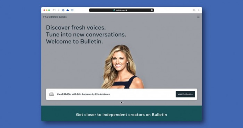 Facebook 推出新聞通訊服務「Bulletin」，提供文字創作者全新營利平台 - 電腦王阿達