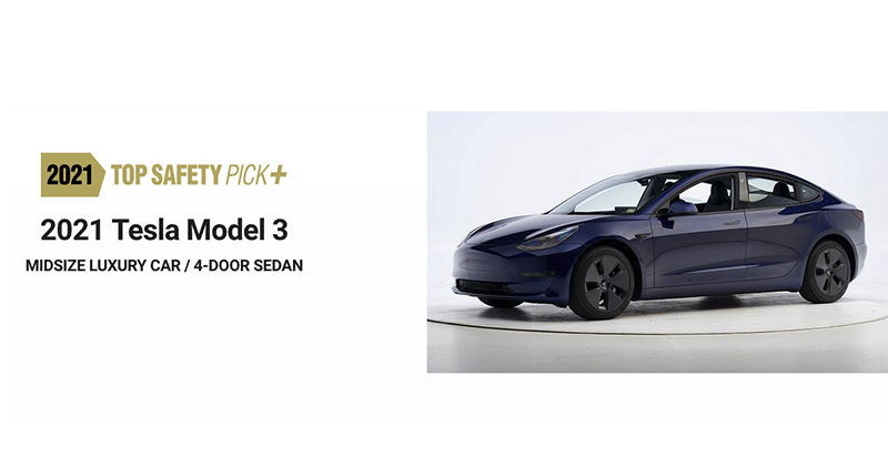 Tesla Vision Model 3再刷最高安全評價 Tesla Vision Model 3再刷最高安全評價