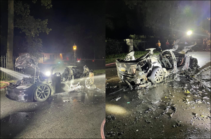 特斯拉 Model S Plaid 因不明原因爆炸起火,近全新的新車燒成焦黑 - 電腦王阿達 特斯拉 Model S Plaid 因不明原因爆炸起火,近全新的新車燒成焦黑 - 電腦王阿達