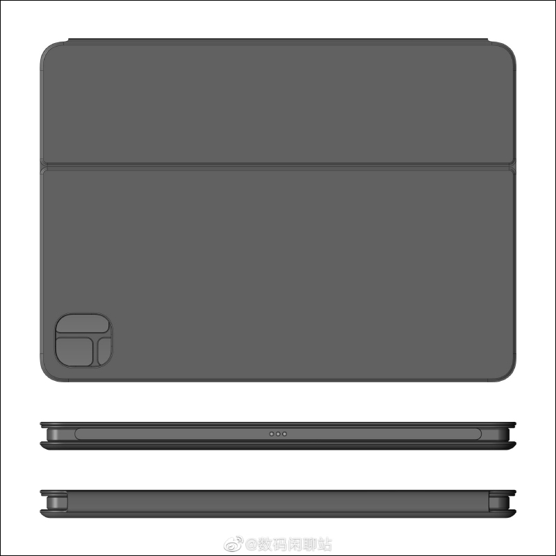 小米平板鍵盤保護套配件外觀專利曝光，將有鍵盤保護套和手寫筆收納槽 - 電腦王阿達
