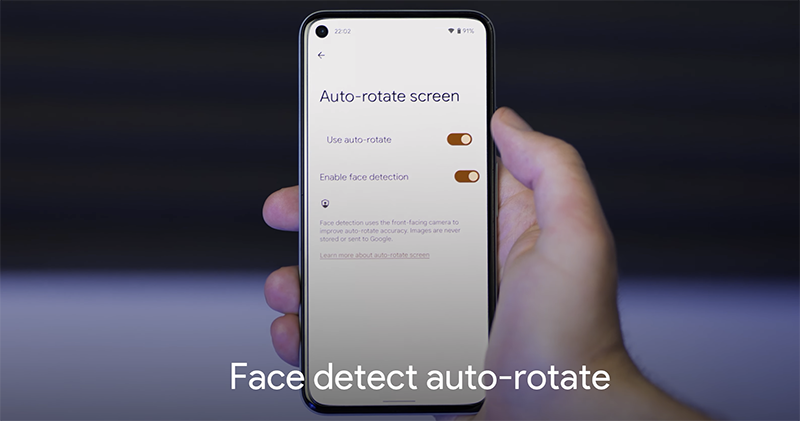 懂得「看臉」自動旋轉螢幕的 Android 12 新功能，在測試版中登場囉！ - 電腦王阿達