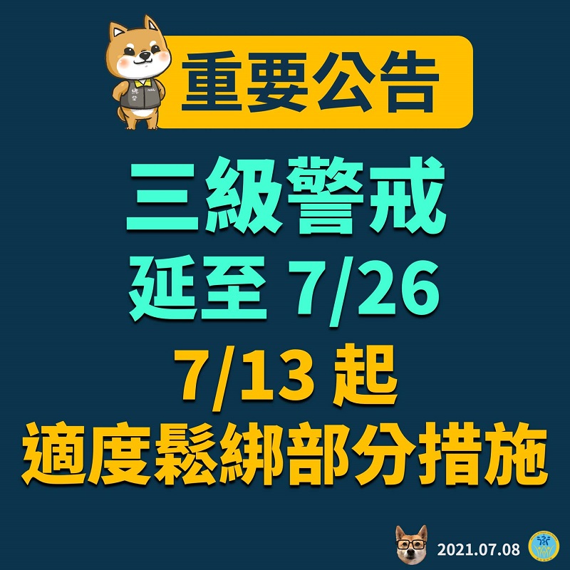 7月27日起調降疫情警戒標準至第二級 中央公布通案性原則 - 電腦王阿達 7月27日起調降疫情警戒標準至第二級 中央公布通案性原則 - 電腦王阿達