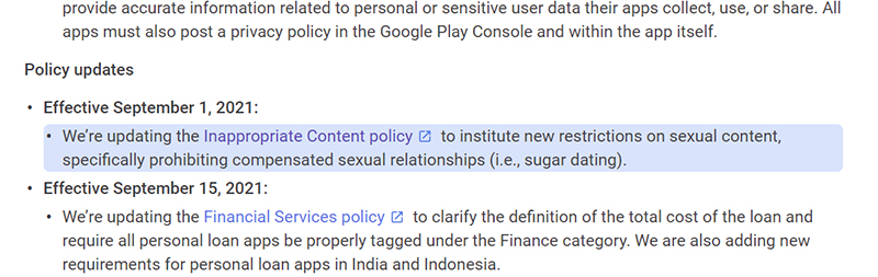 Google 更新 Play 商店政策,封殺「有償性行為」約會類應用 - 電腦王阿達 Google 更新 Play 商店政策,封殺「有償性行為」約會類應用 - 電腦王阿達