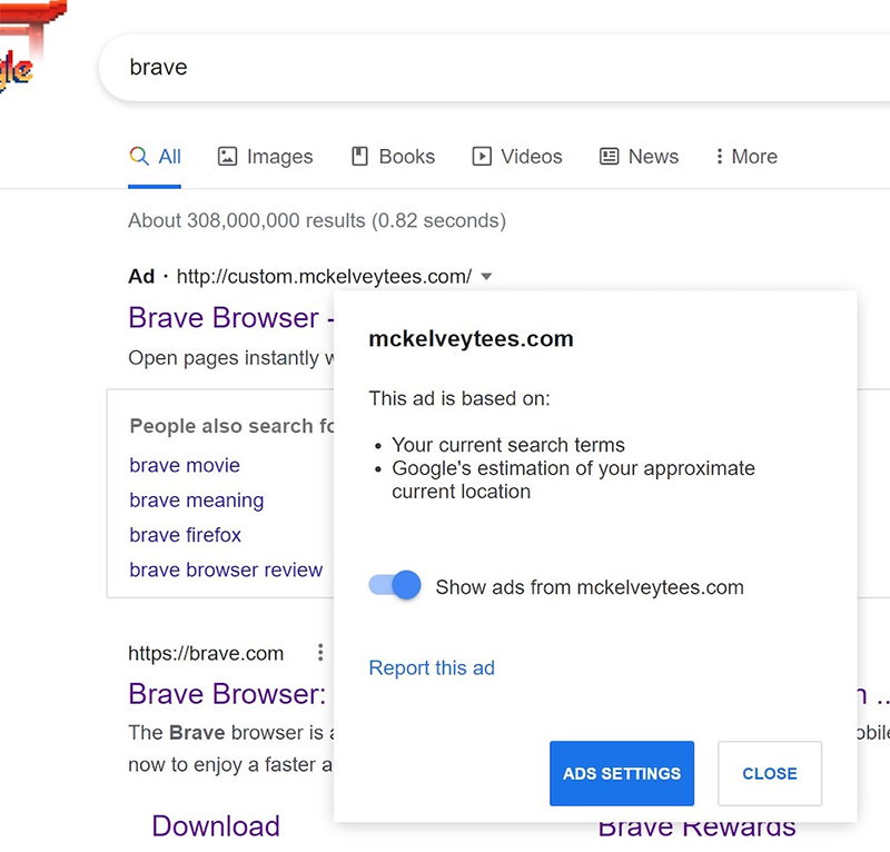 惡意軟體假冒 Brave 瀏覽器官網騙取點擊下載，甚至在 Google 買廣告以假亂真 - 電腦王阿達