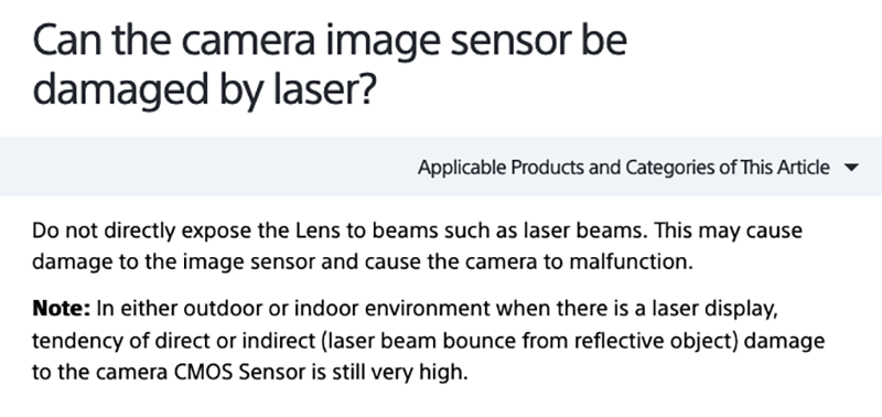 舞台雷射燈會不會搞爆相機的感光元件？Sony 正式給出答案 - 電腦王阿達