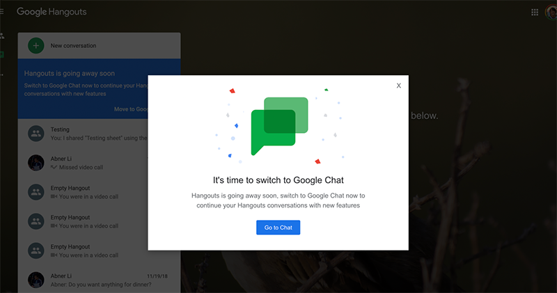 Hangouts 死期近了？Google 提供轉移按鈕「貼心（？）」幫你順便登出 - 電腦王阿達
