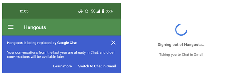 Hangouts 死期近了？Google 提供轉移按鈕「貼心（？）」幫你順便登出 - 電腦王阿達