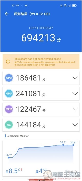OPPO Reno6 Pro 5G 效能測試 - 05 OPPO Reno6 Pro 5G 效能測試 - 05
