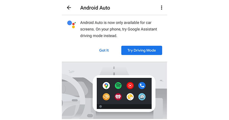 Android Auto 將在手機螢幕消失