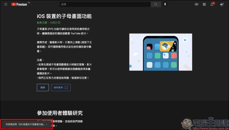 YouTube 正式開放測試「iOS 子母畫面」以及雙系統支持「翻譯留言」功能（教學） - 電腦王阿達